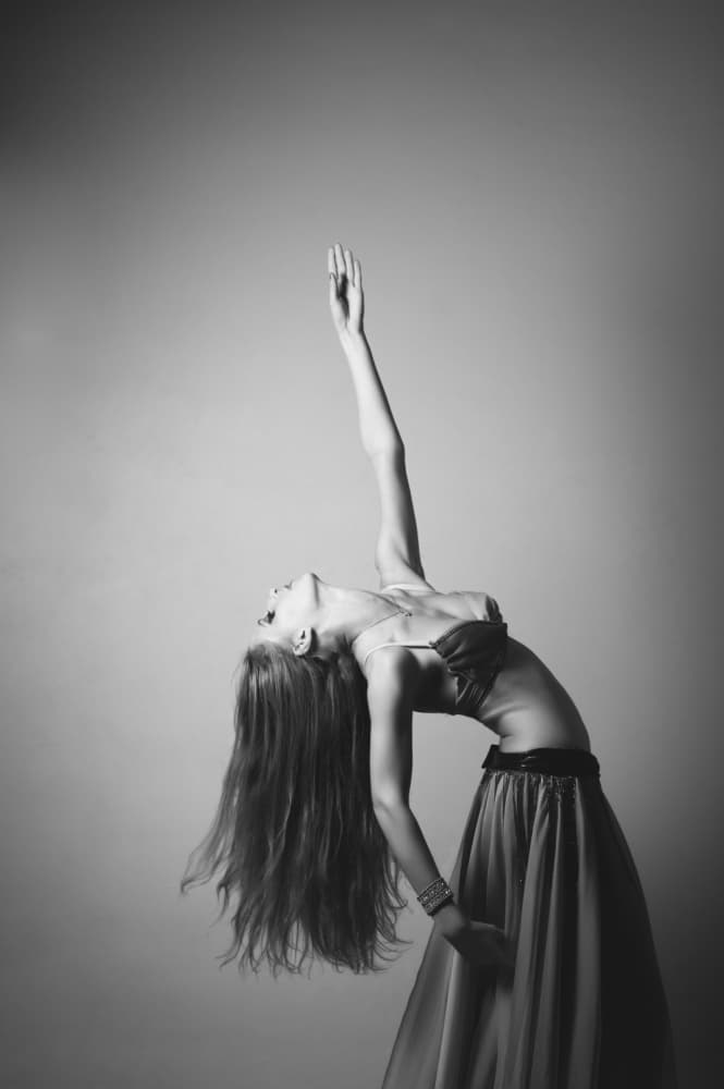 Graceful Dancer Pose by Simone Conti — canvas wall art