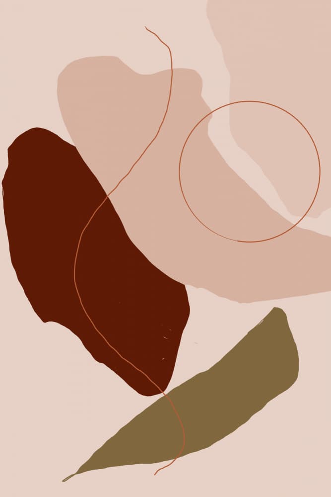 Organic Earth Tones Abstract by Nilesh Kulkarni — canvas wall art