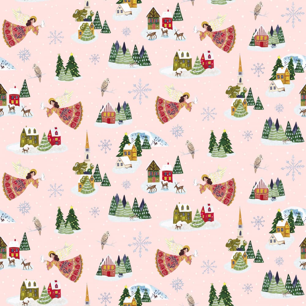 Christmas Village by Caroline Bonne Müller — canvas wall art