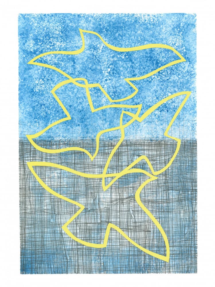 Flying Peace Birds by Isabelle Brent — canvas wall art