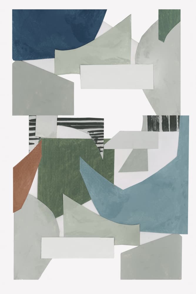 Abstract Geometric Collage by cartissi — canvas wall art