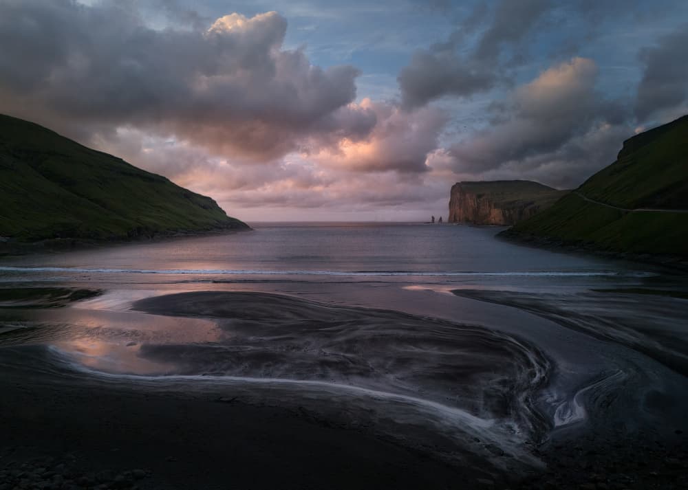 Moody Coastal Twilight by Larry Deng APA — canvas wall art