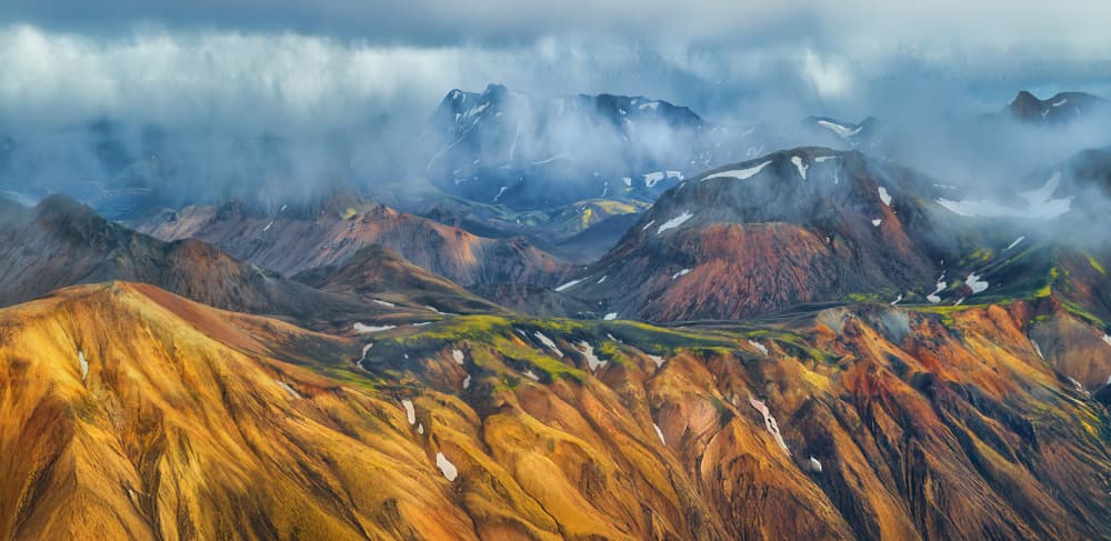 Colorful Icelandic Highlands by Michael Zheng — canvas wall art