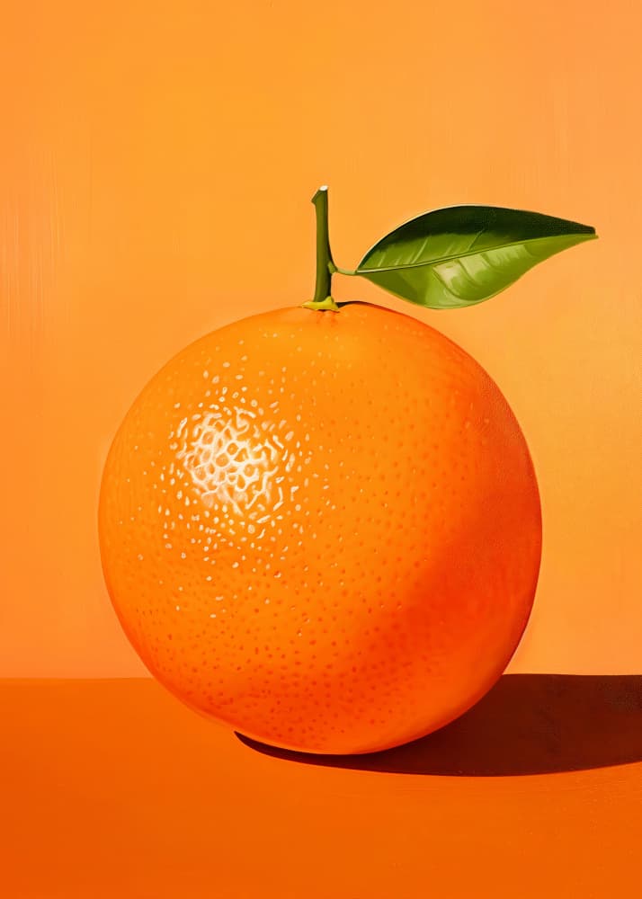 Vibrant Orange Still Life by Andreas Magnusson — canvas wall art