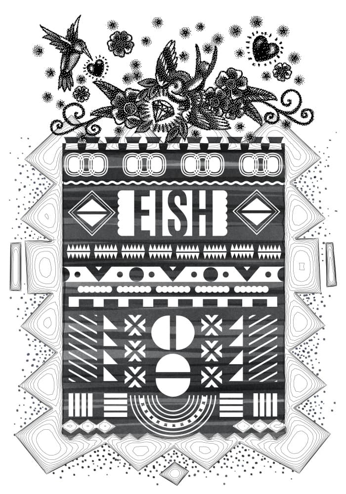 EISH Tribal Birds Design by XHOZUCAN — canvas wall art