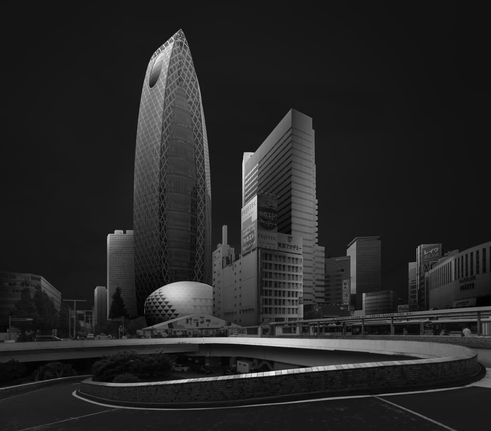 Sleek City Architecture by Shuchuan Liu — canvas wall art