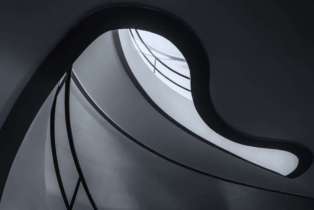 Architectural Spiral Ascent by Luc Vangindertael (laGrange) — canvas wall art