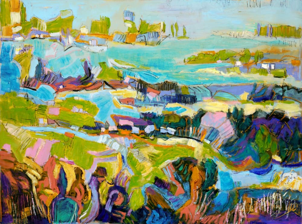 Vibrant Landscape by Dorothy Fagan — canvas wall art