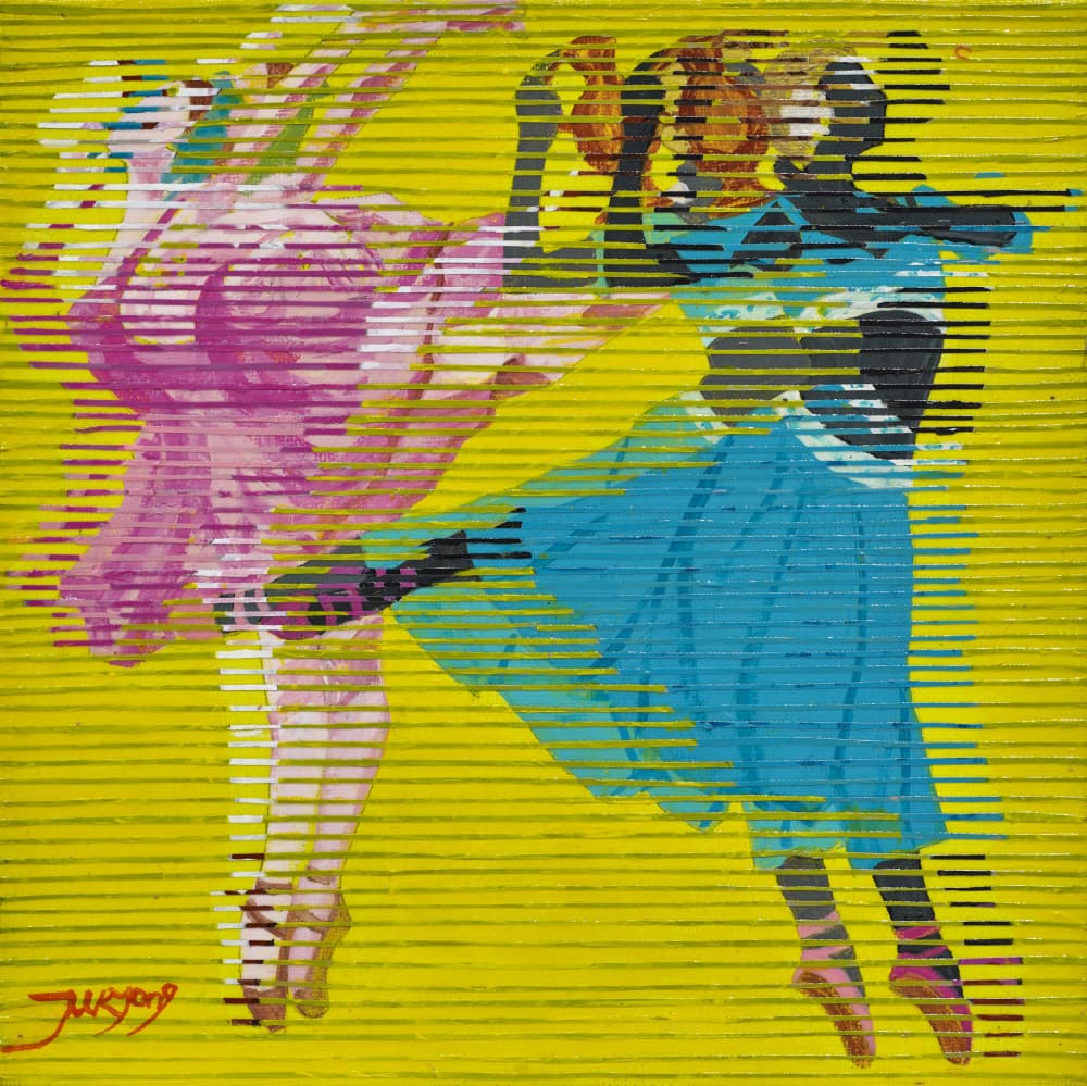 Vibrant Ballet Dancers by Jukyong Park — canvas wall art