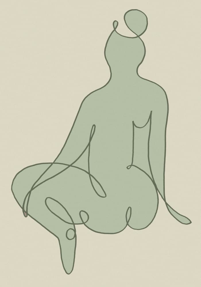 Relaxed Minimalist Figure by Pictufy Studio II — canvas wall art