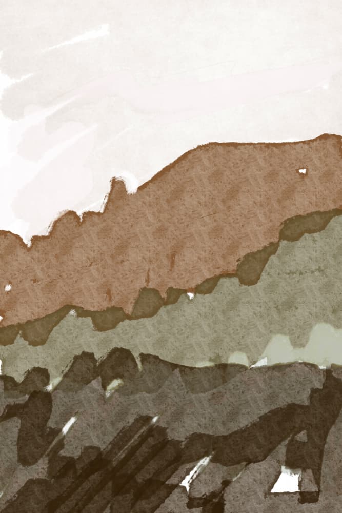 Earthy Mountain Layers by Nilesh Kulkarni — canvas wall art