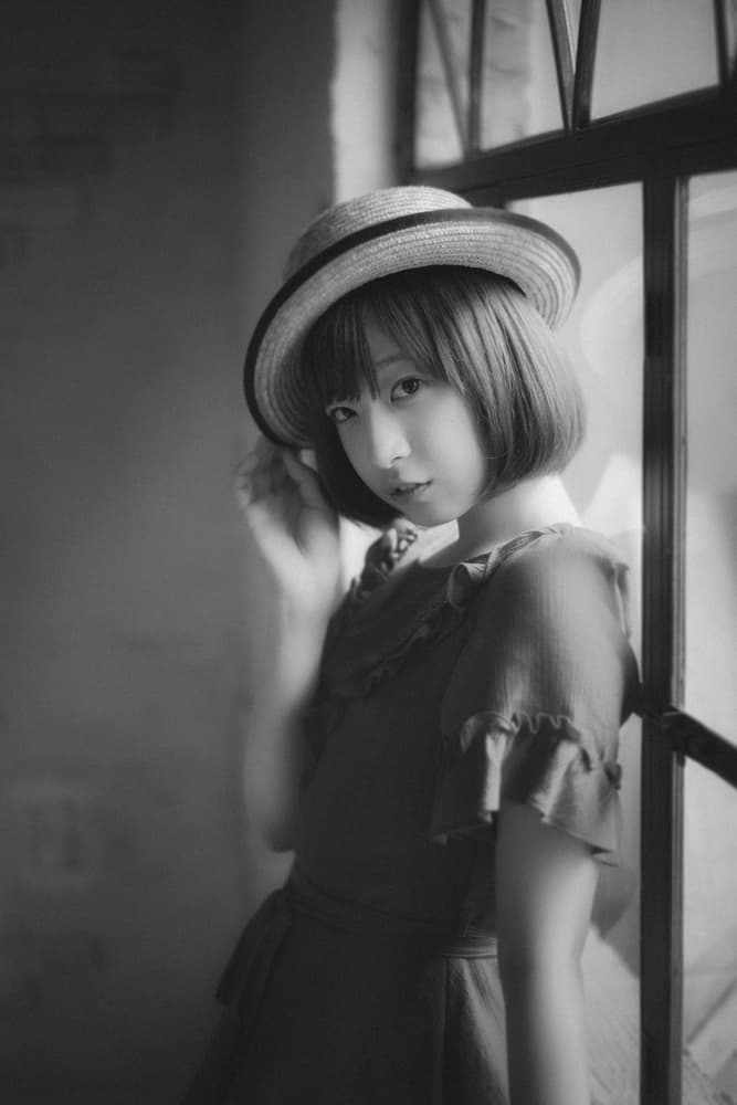 Charming Girl in Hat by Yuki Yatsushima — canvas wall art