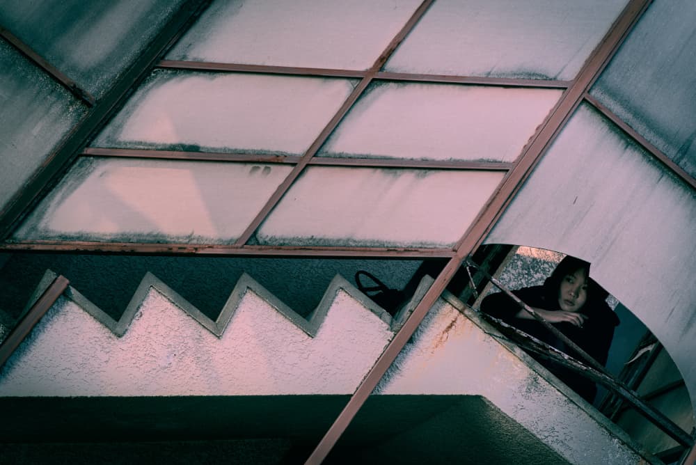 Geometric Window Gaze by moucorn — canvas wall art