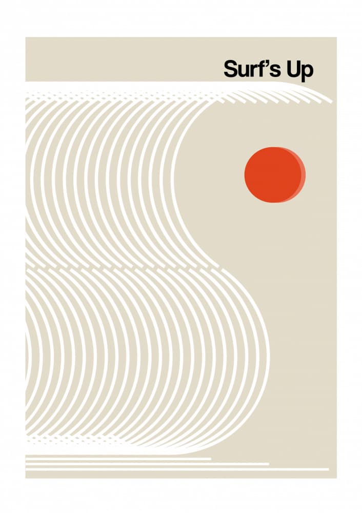 Surf's Up by Frances Collett — canvas wall art