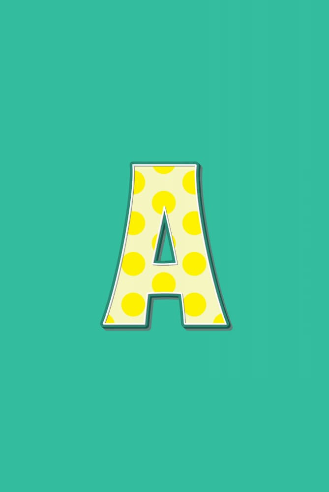 Yellow Polka Dot A by Oju Design — canvas wall art