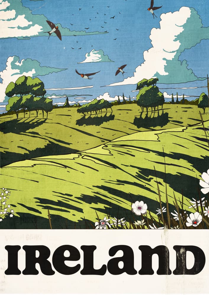 Green Hills of Ireland by Nicholas — canvas wall art