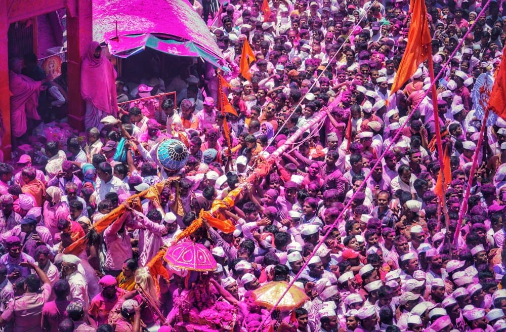 Vibrant Holi Celebration by Chetan Shashi Suresh Dodwad — canvas wall art