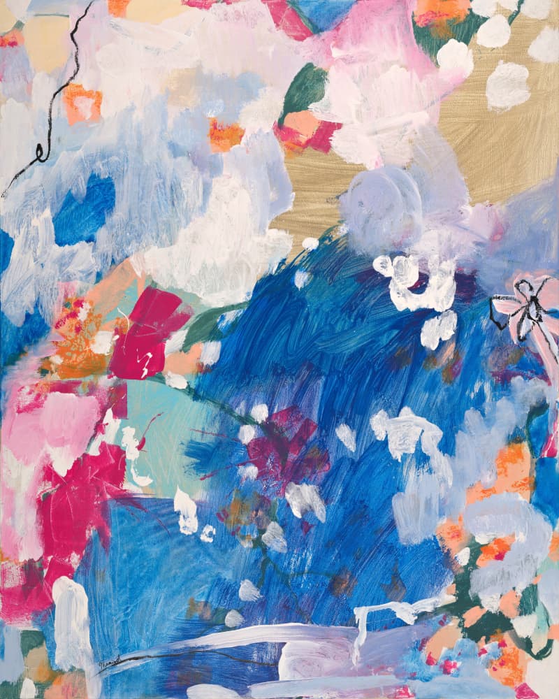 Vibrant Abstract Flow by Marisol Evora — canvas wall art