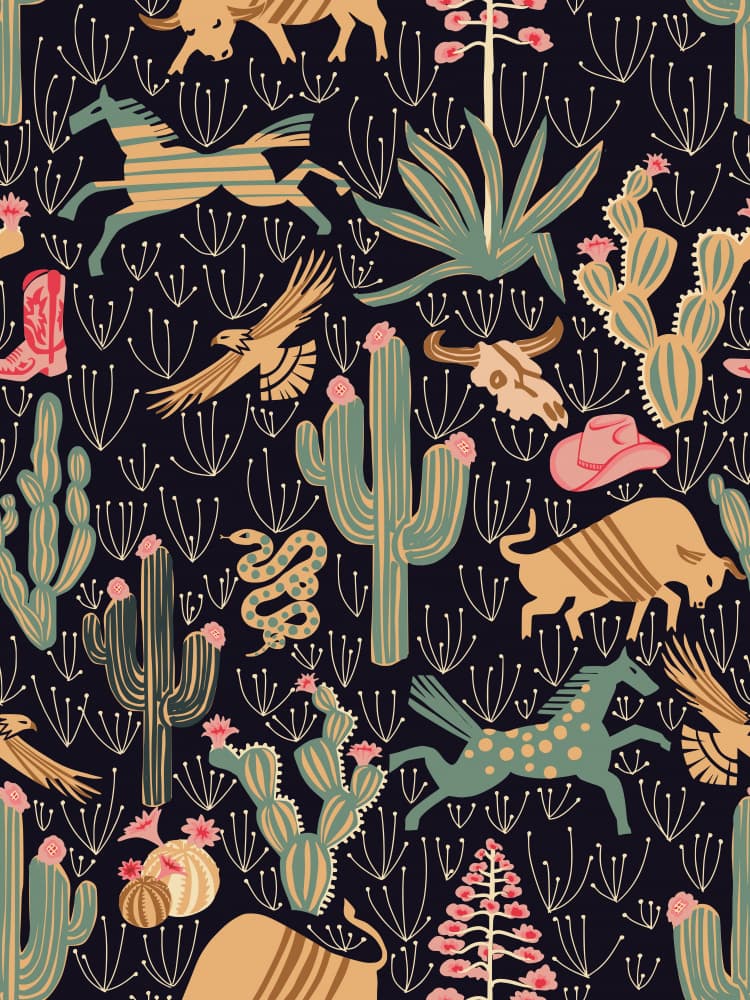 Southwest Desert Pattern by Annick — canvas wall art
