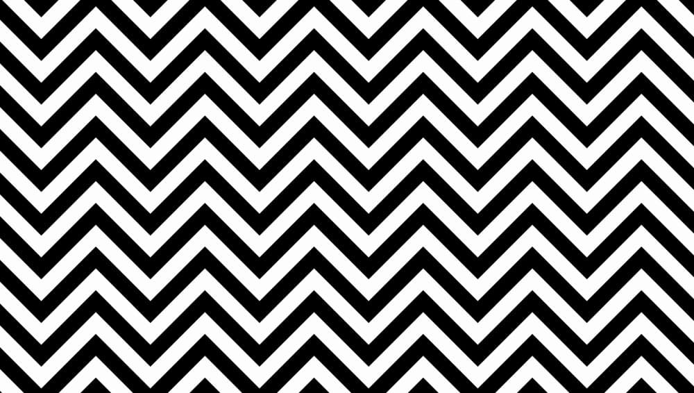 Black White Zigzag Pattern by Yvonne Gustafsson — canvas wall art
