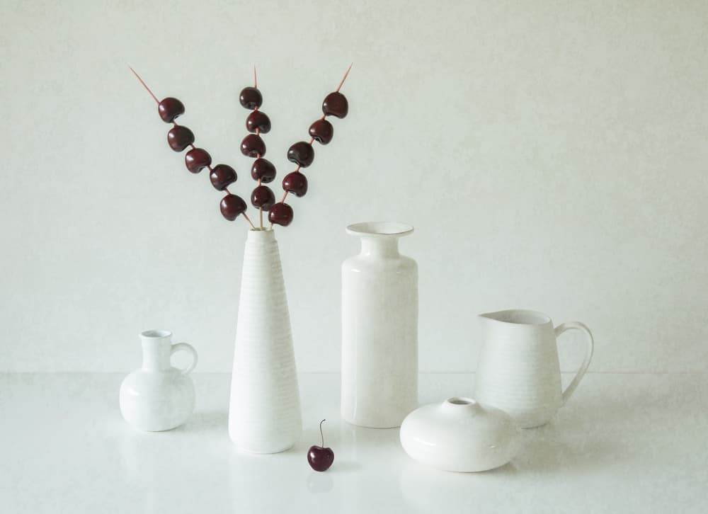 White Ceramic Still Life by Jacqueline Hammer — canvas wall art