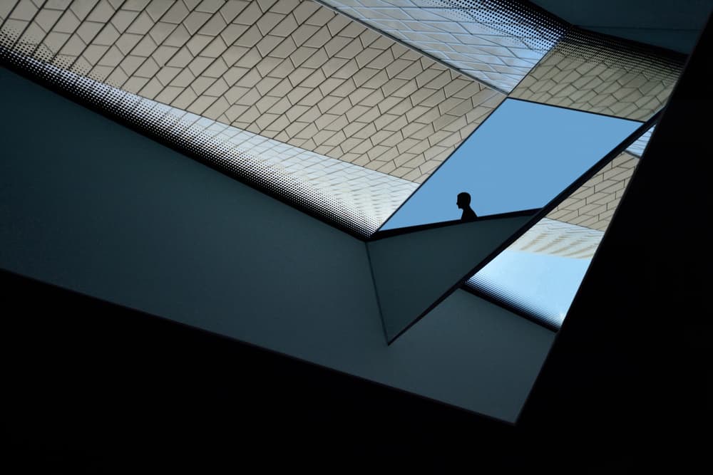 Geometric Sky Silhouette by Florentinus Joseph — canvas wall art
