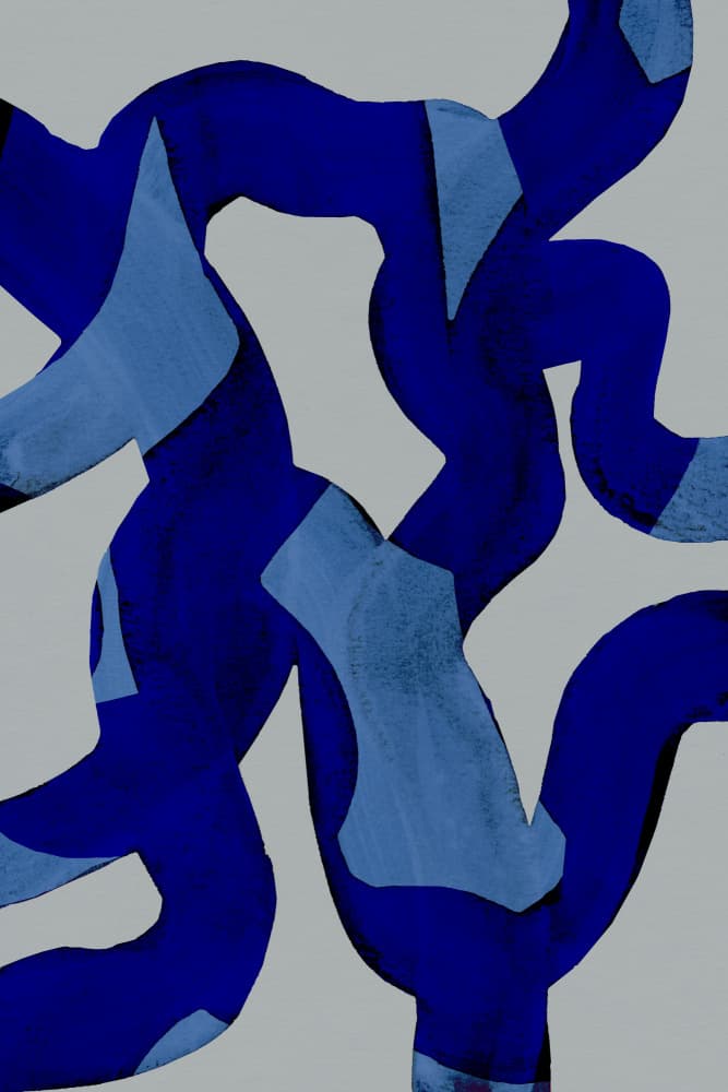 Abstract Brush Strokes 65X by Mareike Böhmer — canvas wall art