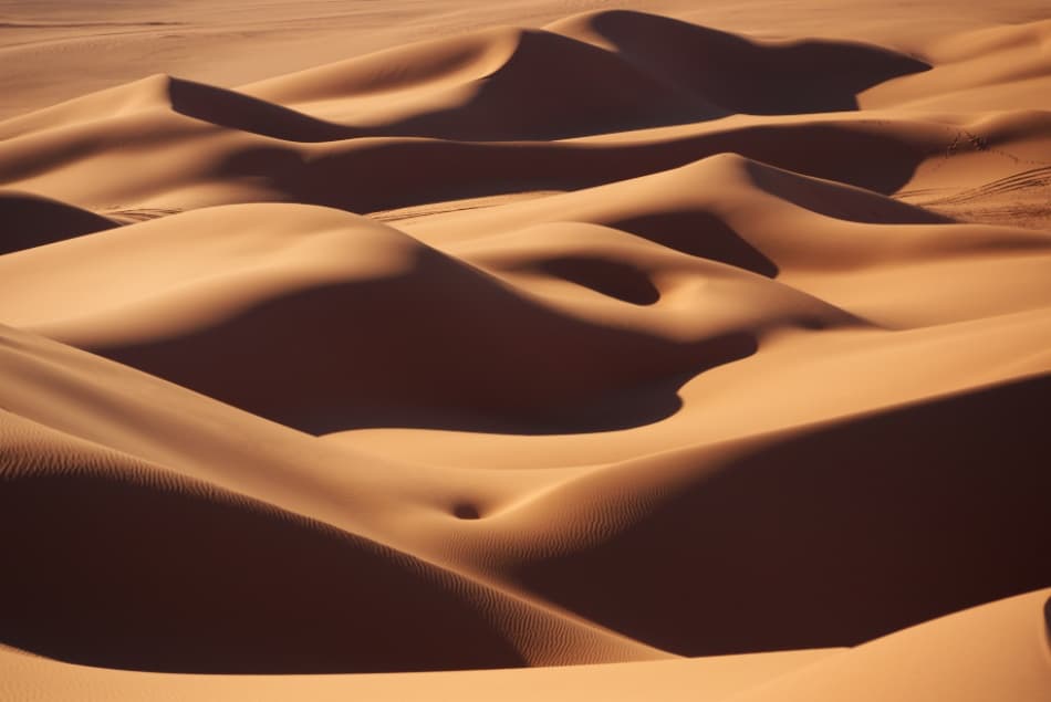 Golden Desert Dunes by Ivan Slosar — canvas wall art