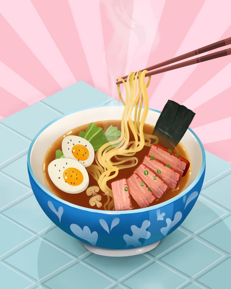 Ramen by Petra Lizde — canvas wall art