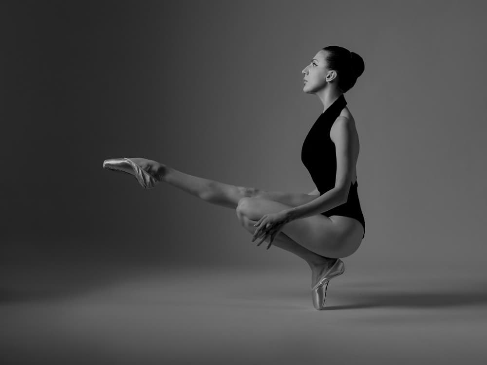 Graceful Ballerina Pose by Zanna — canvas wall art