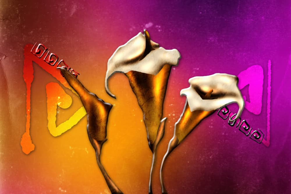 Abstract Calla Brew by Rafal Kulik — canvas wall art