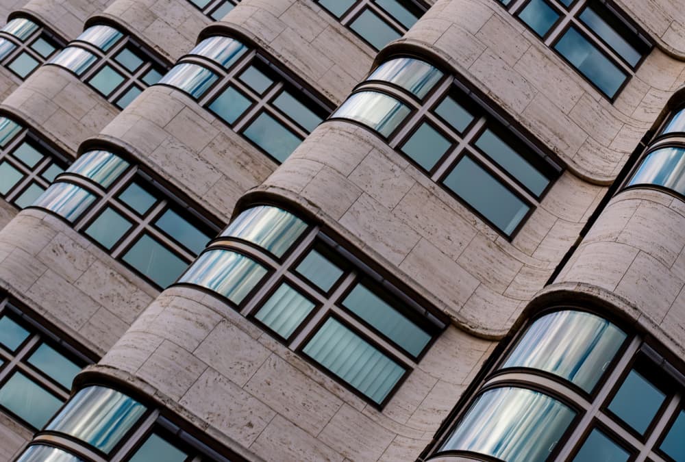 Abstract Building Curves by Martin Steeb — canvas wall art