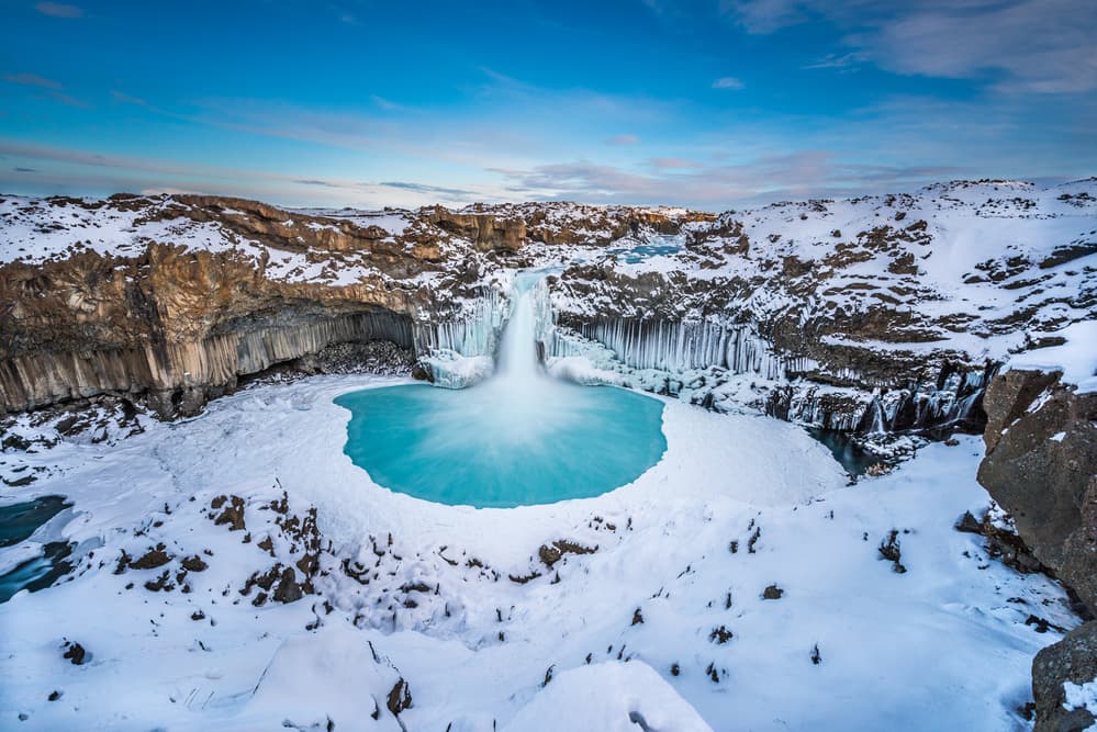 Aldeyjarfoss - the wide view by Jeffrey C. Sink — canvas wall art