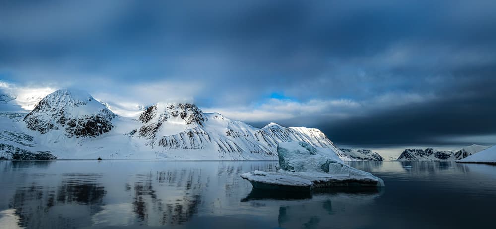 Arctic Mountain Reflections by Jie Fischer — canvas wall art
