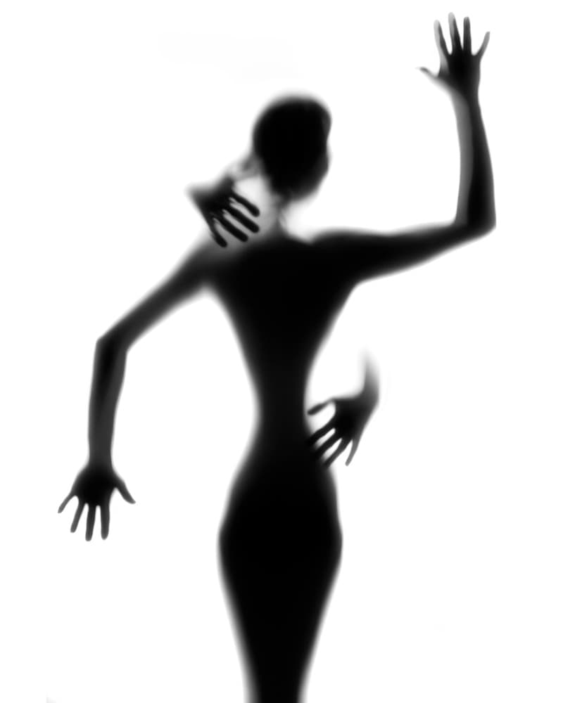 Silhouetted Woman Embrace by Vaja Vaclav — canvas wall art