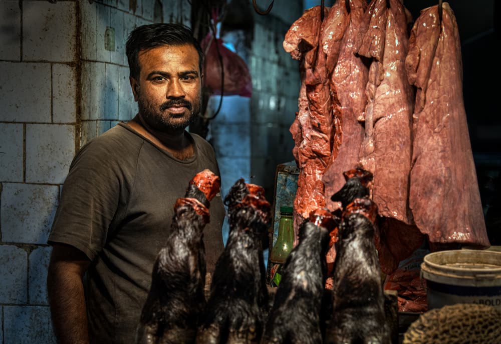 Market Vendor Portrait by Joxe Inazio Kuesta Garmendia — canvas wall art