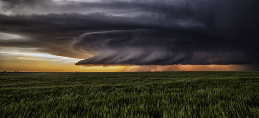 Dramatic Sunset Storm by Rob Darby — canvas wall art