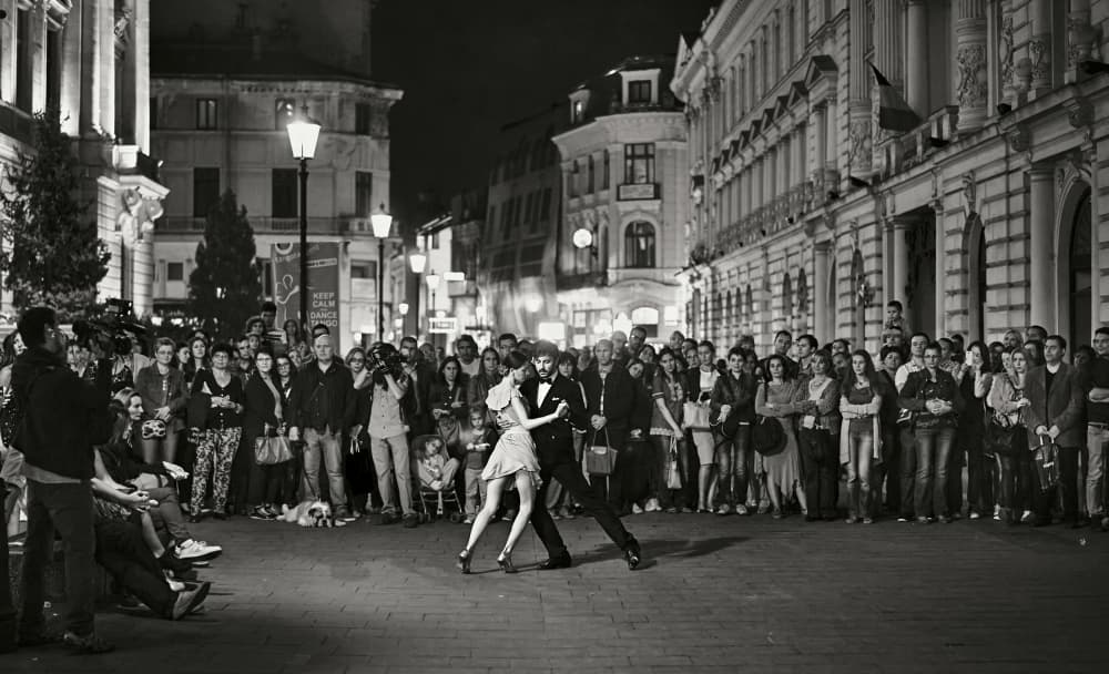 Passionate Street Tango by Denis Malciu — canvas wall art