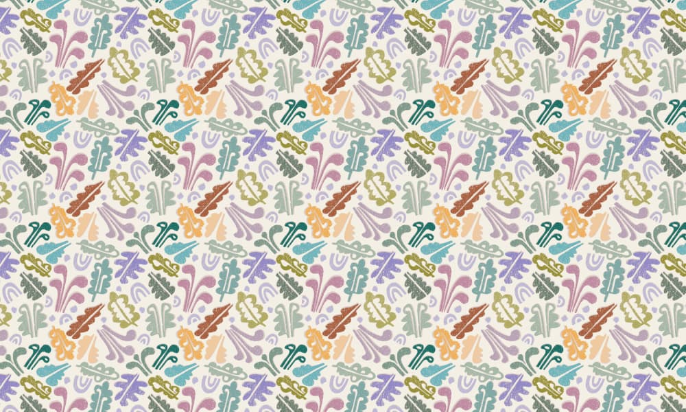 Muted Botanical Pattern by Annick — canvas wall art