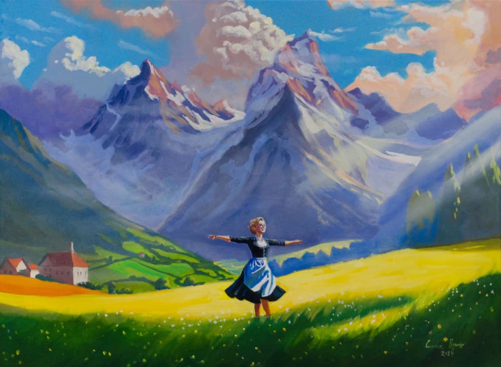 Joyful Mountain Meadow by Gordon Bruce — canvas wall art