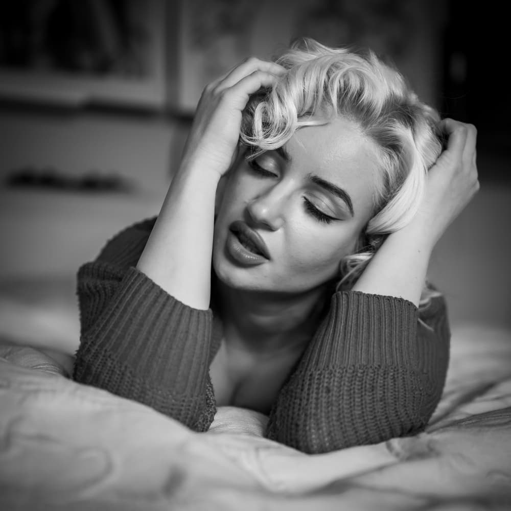 Sensual Blonde Beauty by Guenther Koci  purephoto.at — canvas wall art