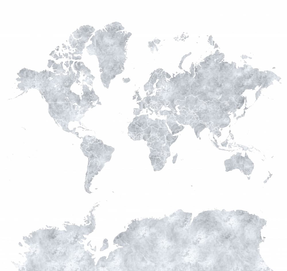 Textured World Map by Rosana Laiz Blursbyai — canvas wall art