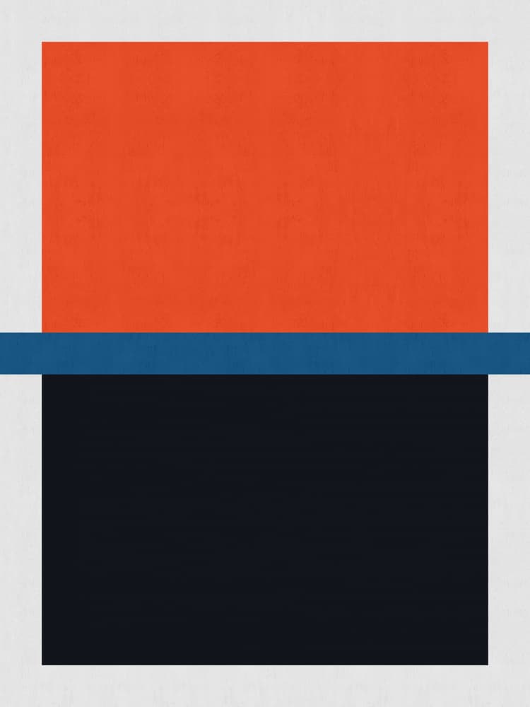 Geometric Color Blocks by Vitor Costa — canvas wall art