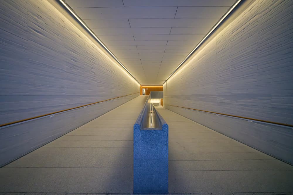 Long Illuminated Ramp by Rafael L. Bardají — canvas wall art