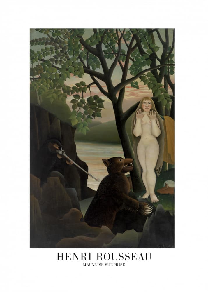 Mauvaise Surprise by Henri Rousseau — canvas wall art