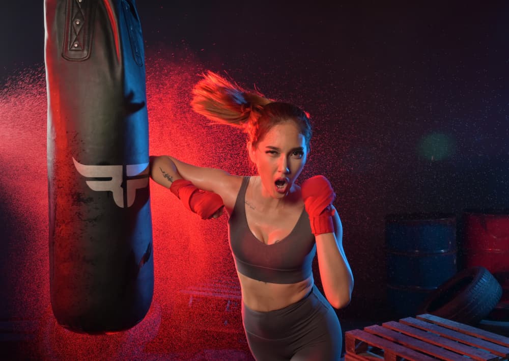 Intense Boxing Workout by Rawisyah Aditya — canvas wall art