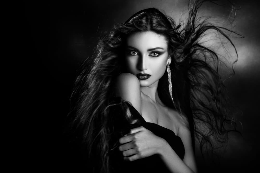 Mysterious Beauty Portrait by Peppe Tambè — canvas wall art