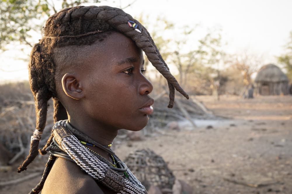 Traditional African Child by Elena Molina — canvas wall art