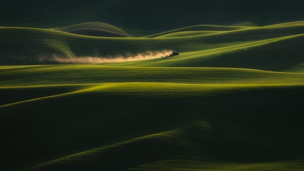 Rolling Hills Farm by James Lu — canvas wall art