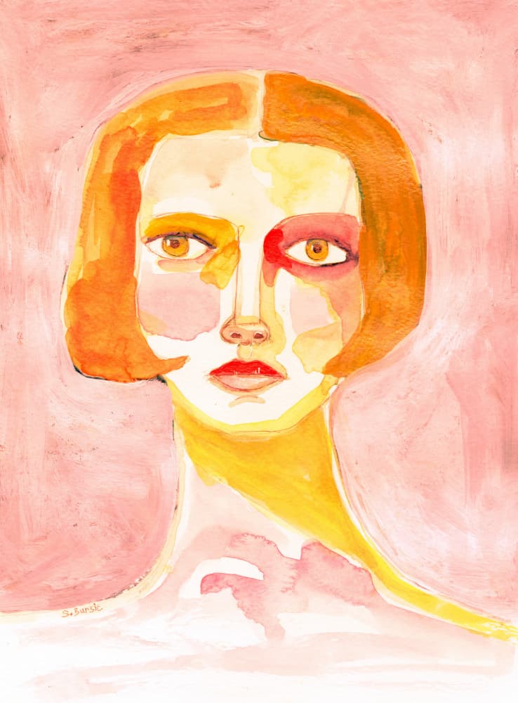 Intense Orange Gaze by Sharyn Bursic — canvas wall art